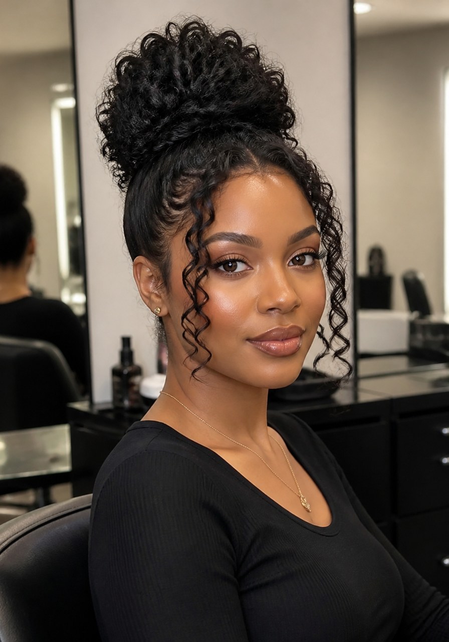 Updo hairstyle