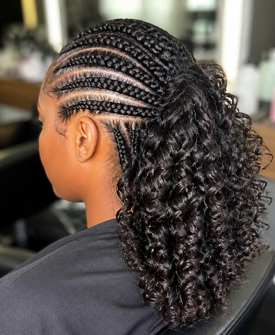 Hair styling result